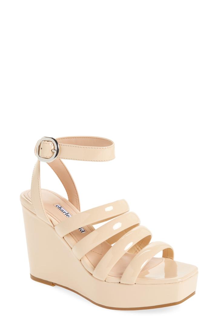 Women's Charles David Judy Platform Sandal M - Beige