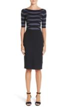 Women's Emporio Armani Graphic Stripe Knit Dress Us / 42 It - Blue