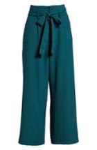 Women's Leith Tie Waist Crop Pants - Green