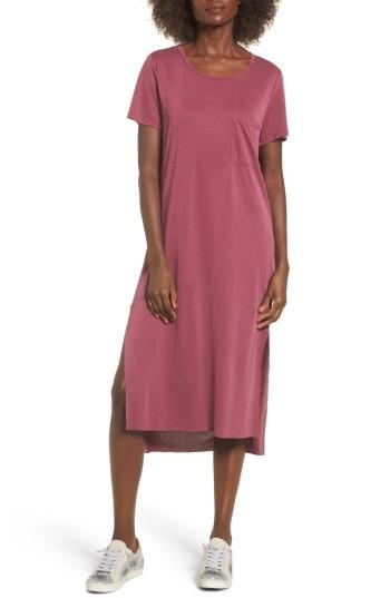 Women's Lira Clothing Eden Midi T-shirt Dress - Burgundy
