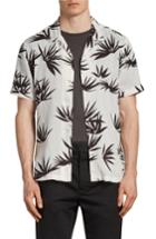 Men's Allsaints Bhutan Regular Fit Short Sleeve Sport Shirt - White