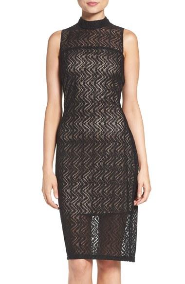 Women's Ali & Jay Illusion Yoke Lace Sheath Dress