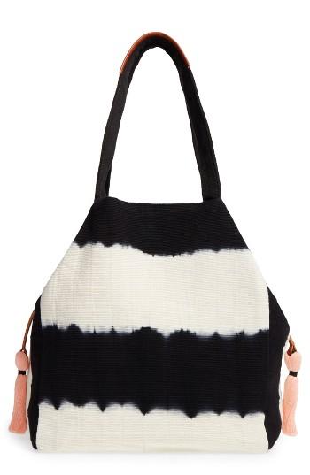 Mercado Global Rosa Woven Tote - Black