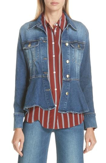 Women's Frame Flounce Denim Jacket