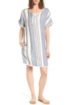 Women's Caslon Lace-up Shift Dress - Blue
