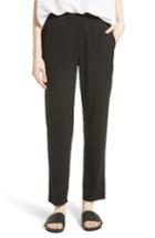Women's Vince Pleated Pull-on Track Trousers - Black