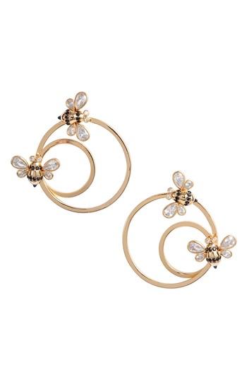 Women's Kate Spade Picnic Perfect Bee Hoops