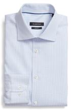 Men's Bugatchi Shaped Fit Geometric Dress Shirt - Blue