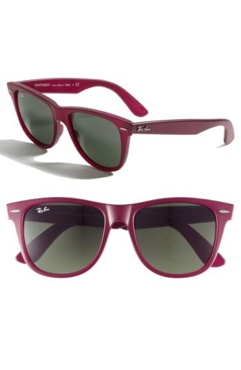 Women's Ray-ban Large Classic Wayfarer 54mm Sunglasses - Matte Red/ Green