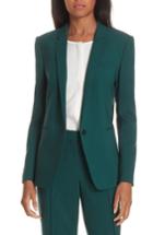 Women's Boss Janufa Stretch Wool Suit Jacket - Green