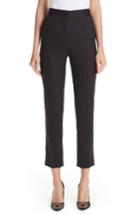 Women's Dolce & Gabbana Pinstripe Stretch Wool Pants Us / 40 It - Black