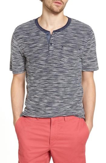 Men's 1901 Textured Henley - Blue