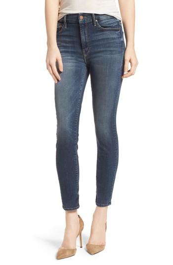 Women's Mother The Looker High Waist Crop Skinny Jeans - Blue