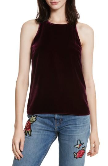 Women's Joie Brighton Velvet Tank - Red