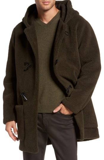Men's Vince Fleece Toggle Coat - Green