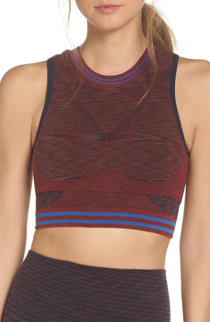 Women's Lndr Space Dyed Crop Top - Red