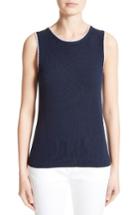 Women's St. John Collection Cashmere Shell, Size - Blue