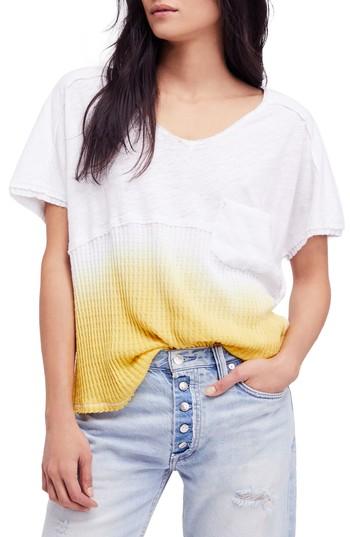 Women's Free People Sun Dial Tee - Ivory