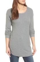 Women's Caslon Texture Knit Tunic - Grey