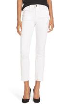 Women's Frame High Rise Straight Leg Jeans - White