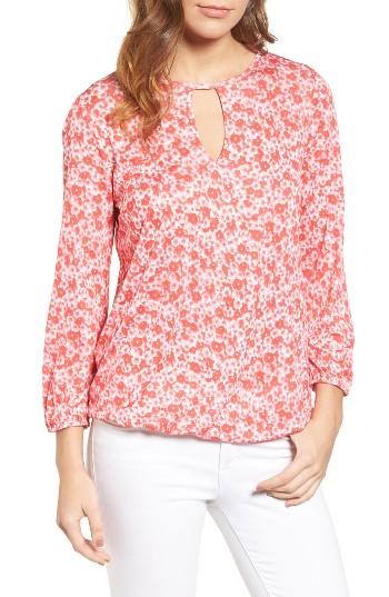 Women's Michael Michael Kors Lydia Floral Peasant Top - Pink