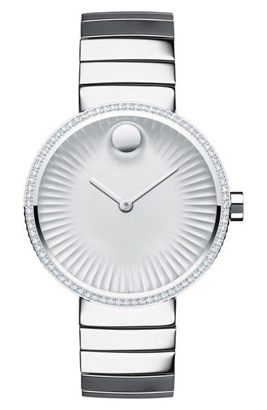 Women's Movado 'edge' Diamond Bracelet Watch, 34mm