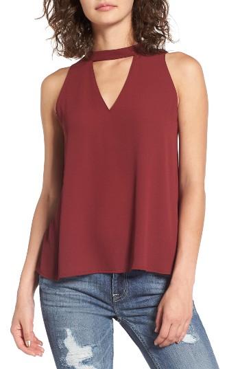Women's Lush Choker Swing Tank - Red