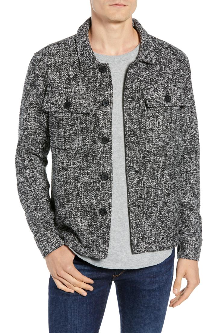 Men's Tunellus Woven Overshirt - Black