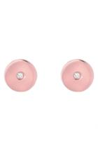 Women's Mini Mini Jewels Forever Collection - Circle Diamond Stud Earrings