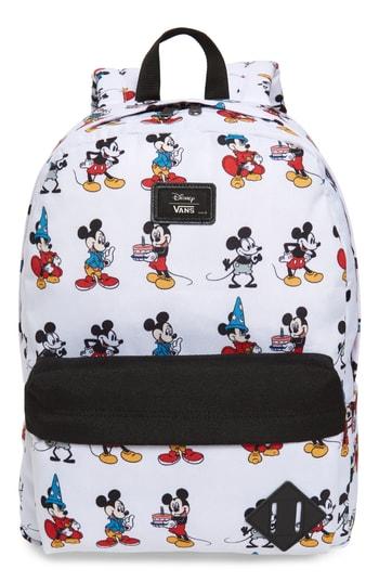 Men's Vans X Disney Mickey's 90th Anniversary - Mickey Through The Ages Backpack - White