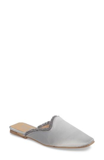 Women's Shellys London Kat Fringed Loafer Mule Eu - Metallic