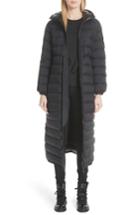 Women's Moncler Grue Long Quilted Down Coat - Black
