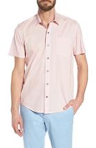 Men's W.r.k Square Slim Fit Dot Sport Shirt - Pink