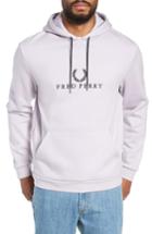 Men's Fred Perry Embroidered Hoodie - Purple