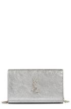 Women's Saint Laurent Python Embossed Wallet On A Chain -