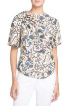 Women's Isabel Marant Etoile Carey Print Cotton Top Us / 34 Fr - Beige