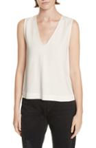 Women's Jenni Kayne Crepe V-neck Tank - Ivory