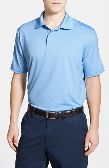 Men's Peter Millar Moisture Wicking Stretch Jersey Polo - Blue