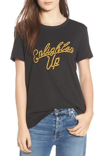 Women's Sub Urban Riot Enlighten Up Graphic Tee - Black