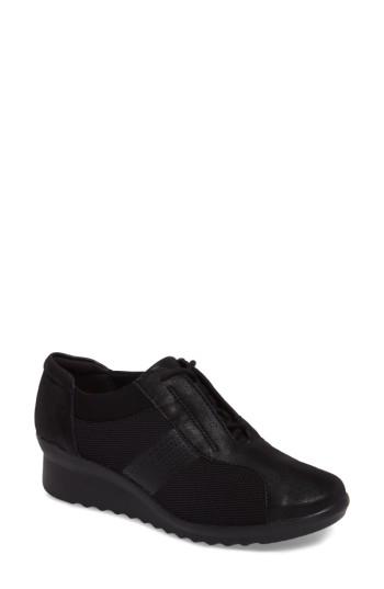 Women's Clarks Caddell Fly Sneaker N - Black