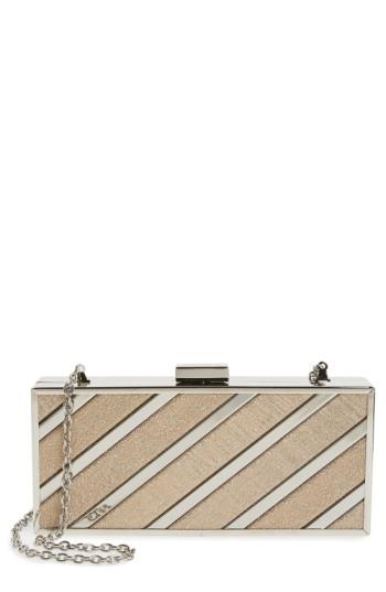 Menbur Glitter Box Clutch - Beige