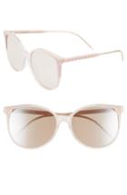 Women's Vedi Vero 59mm Round Sunglasses - Pink/gold Mirror