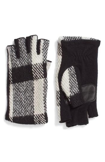 Women's Echo Plaid Fingerless Gloves