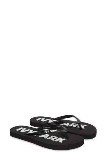 Women's Ivy Park Logo Flip Flop .5-6.5us/36-37eu - Black