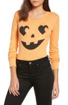 Women's Wildfox Jack O' Heart Bodysuit - Orange