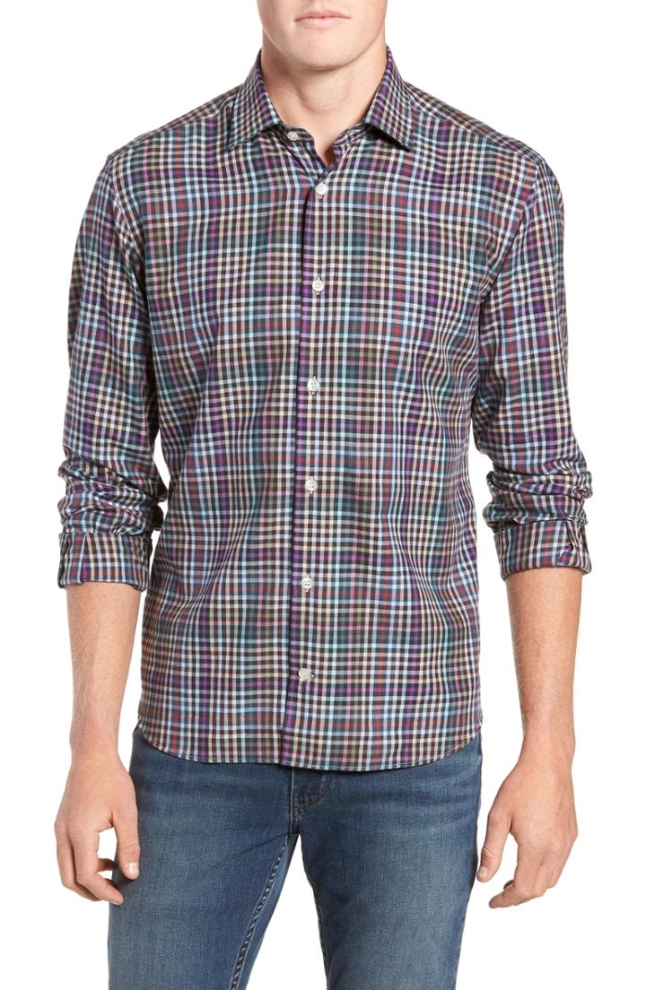 Men's Culturata Tailored Fit Check Sport Shirt