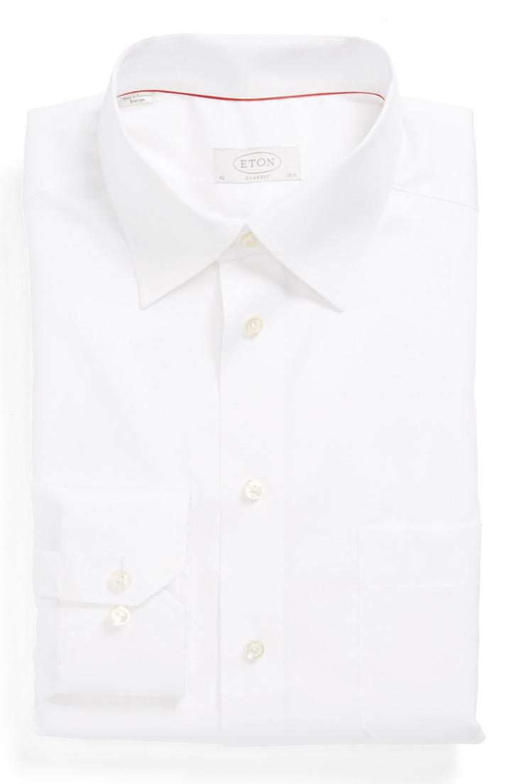 Men's Eton Classic Fit Twill Dress Shirt