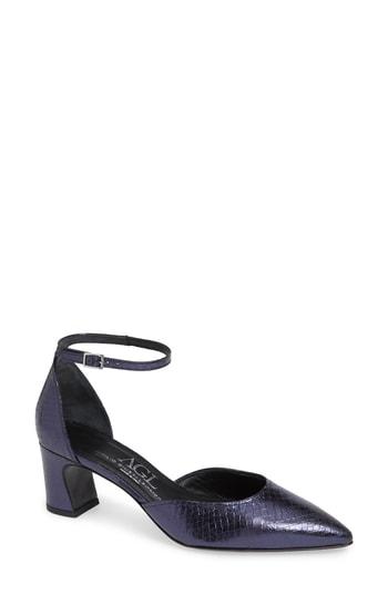 Women's Agl D'orsay Ankle Strap Pump .5us / 40.5eu - Blue