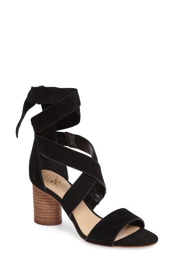 Women's Vince Camuto Jeneve Block Heel Sandal .5 M - Black