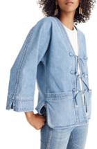 Women's Madewell Denim Kimono Chore Jacket, Size - Blue